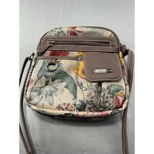 St. John’s Bay Floral Crossbody Faux Leather Print Purse Boho Cottagecore